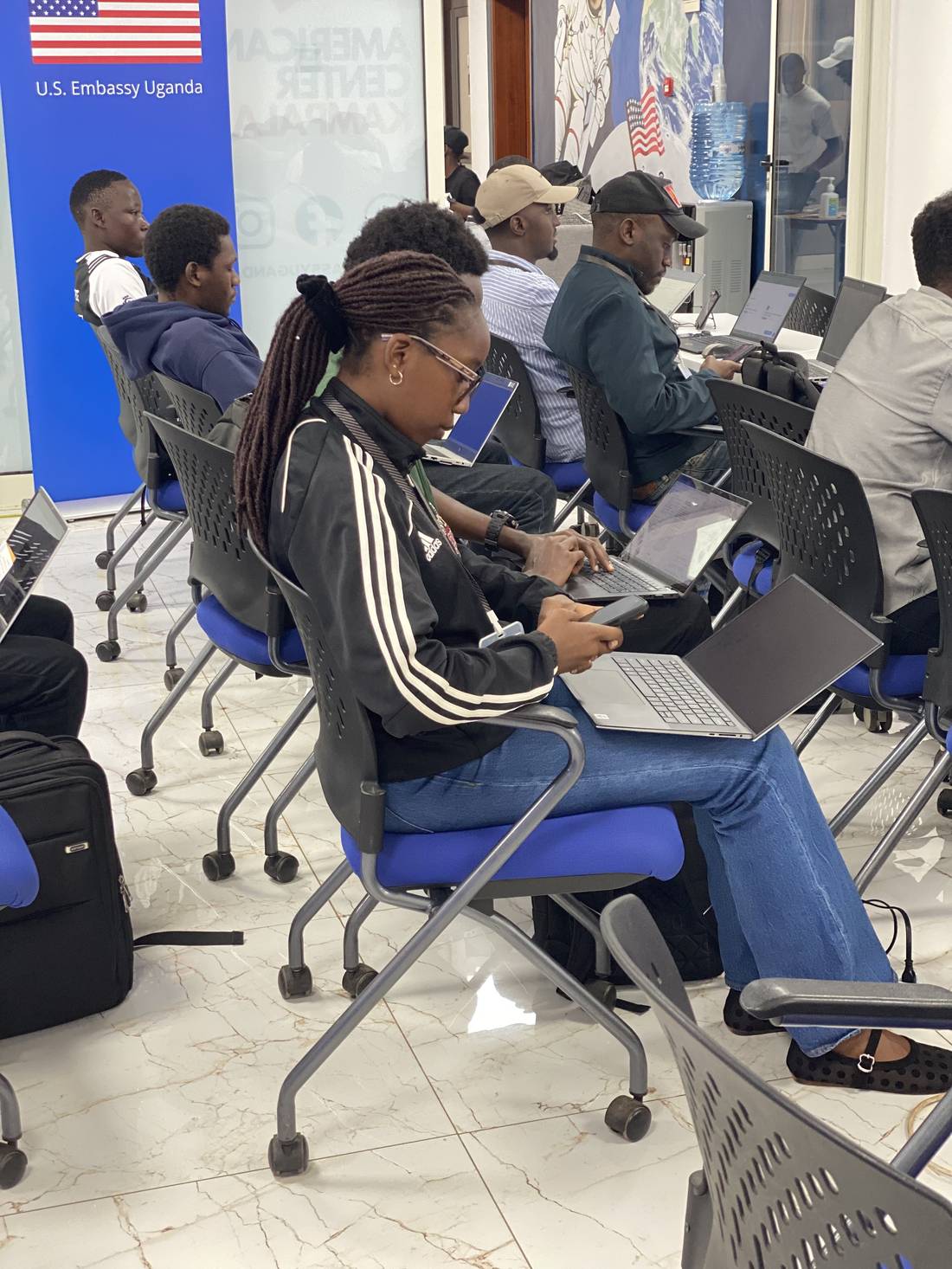 Attendees at a CodeOn tech event