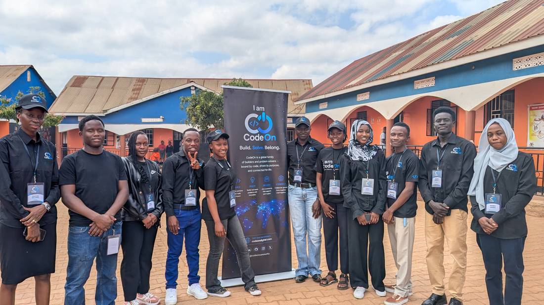The CodeOn team standing together