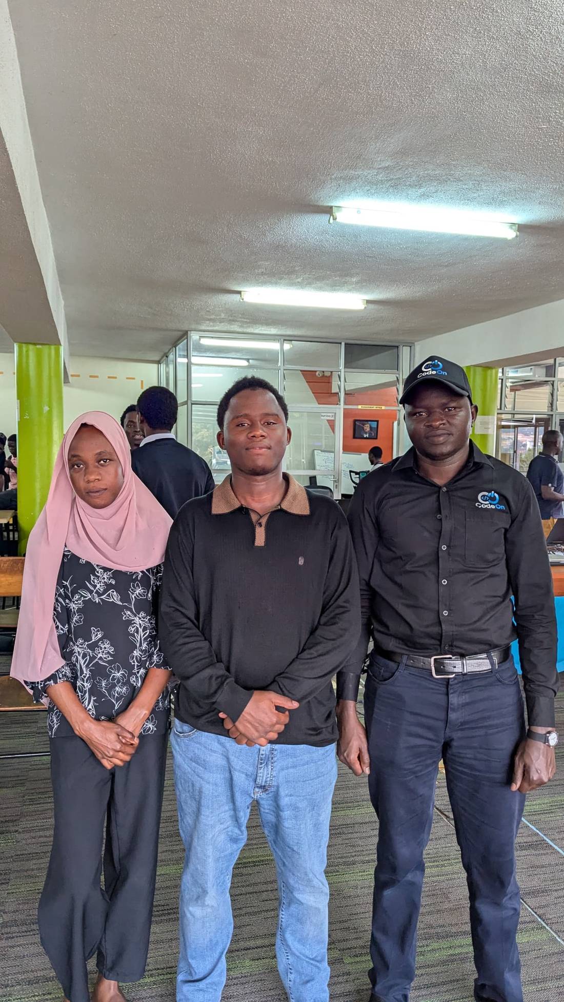 Team members at the CodeOn office