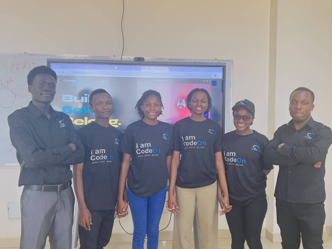 Team reviewing the CodeOn platform